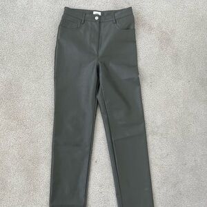 Aritzia Gray Straight Leg Pants